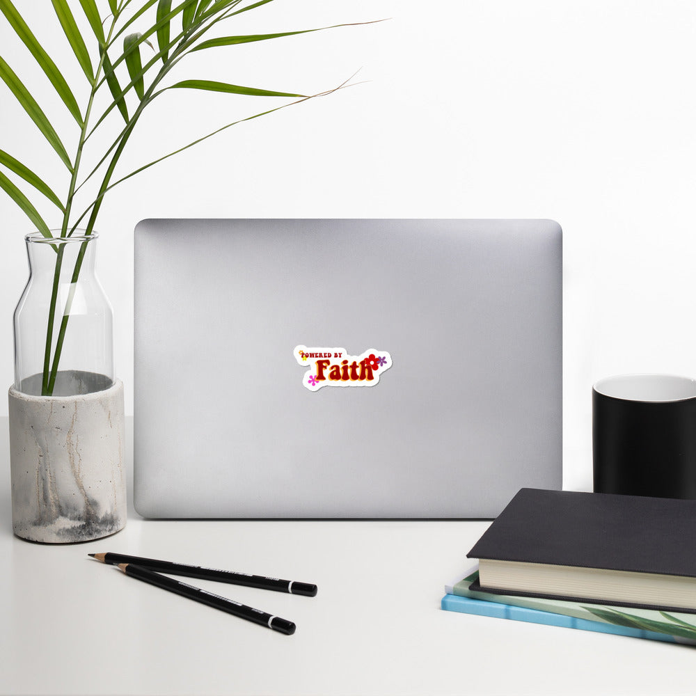 Groovy Powered by Faith® Sticker
