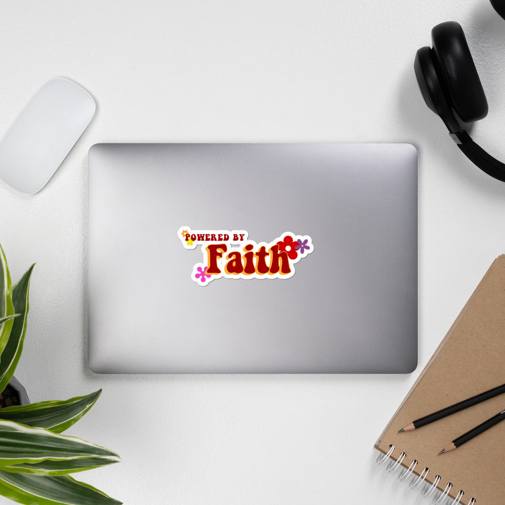 Groovy Powered by Faith® Sticker