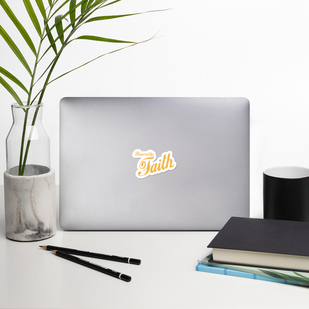 Original Powered by Faith® Logo Stickers
