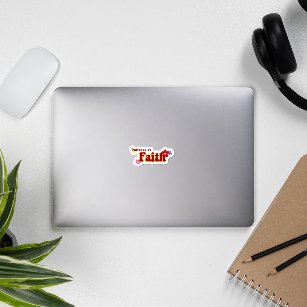 Groovy Powered by Faith® Sticker