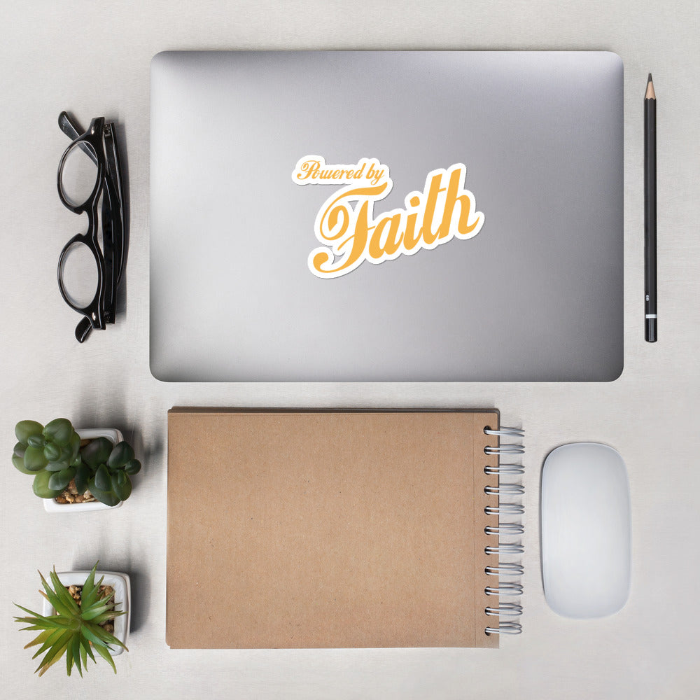 Original Powered by Faith® Logo Stickers