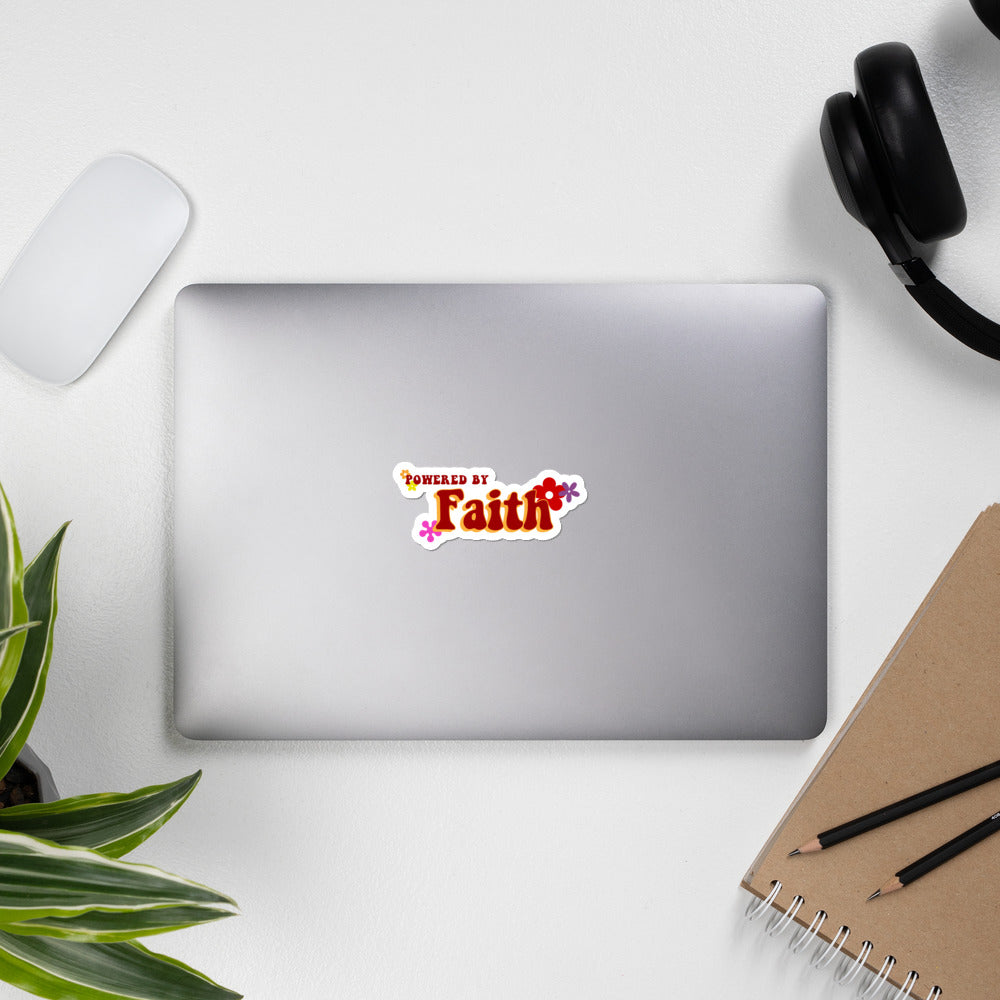 Groovy Powered by Faith® Sticker
