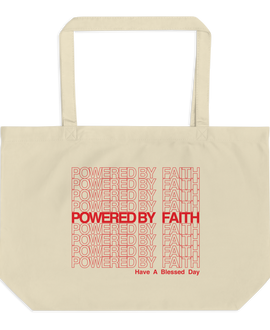 Powered by Faith Eco Tote Bag