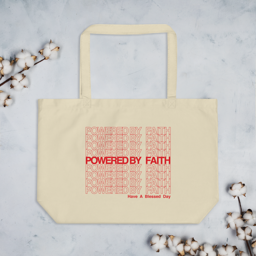 Powered by Faith Eco Tote Bag