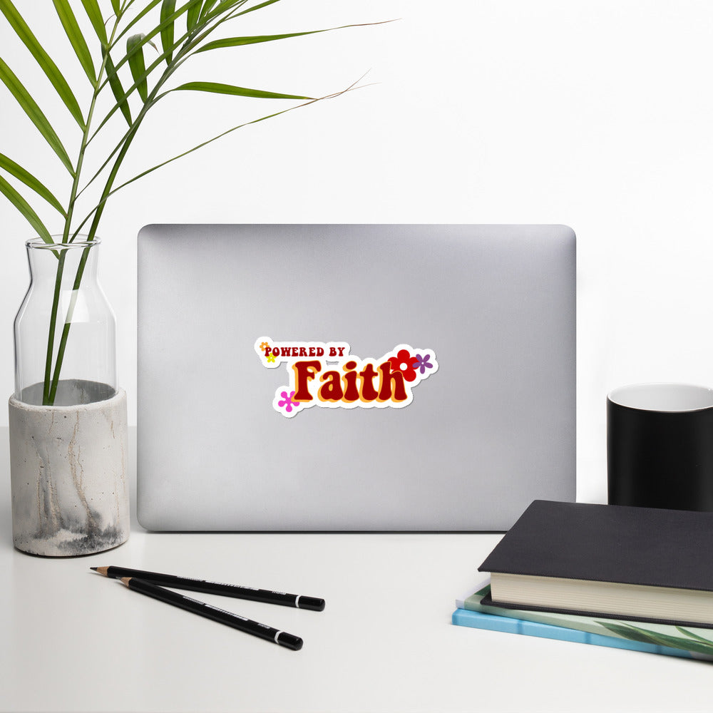 Groovy Powered by Faith® Sticker