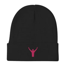 Load image into Gallery viewer, Powered by Faith Beanie (Breast Cancer Awareness Edition)
