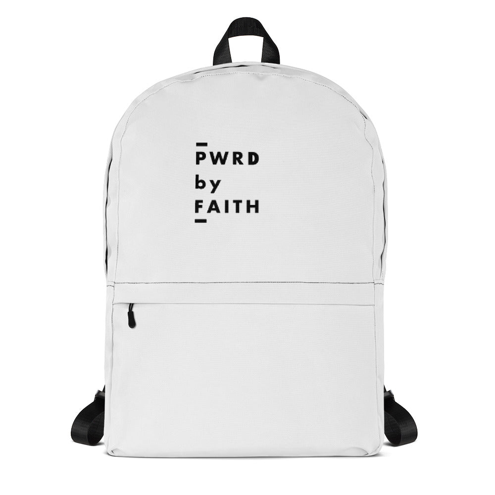 Minimalist Black-on-White Backpack