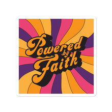 Load image into Gallery viewer, Groovy Powered by Faith Stickers
