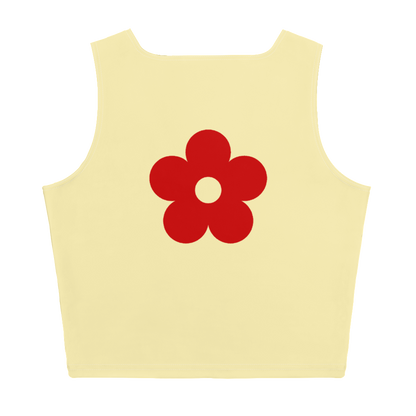 Yellow Groovy Powered by Faith Crop Tank