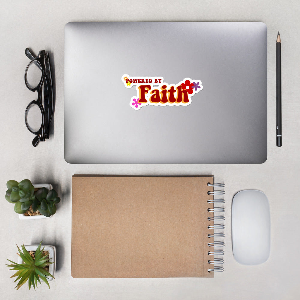 Groovy Powered by Faith® Sticker