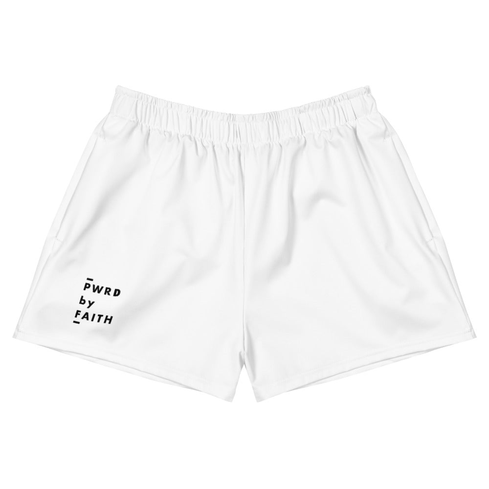 Women's Powered by Faith Athletic Shorts