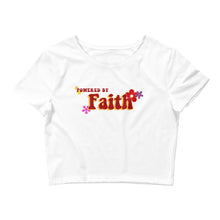 Load image into Gallery viewer, Groovy Powered by Faith Crop Tee
