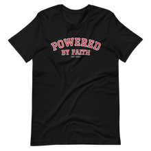 Load image into Gallery viewer, Varsity Powered by Faith Tee
