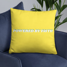 Load image into Gallery viewer, Powered by Faith Logo Decor Pillow
