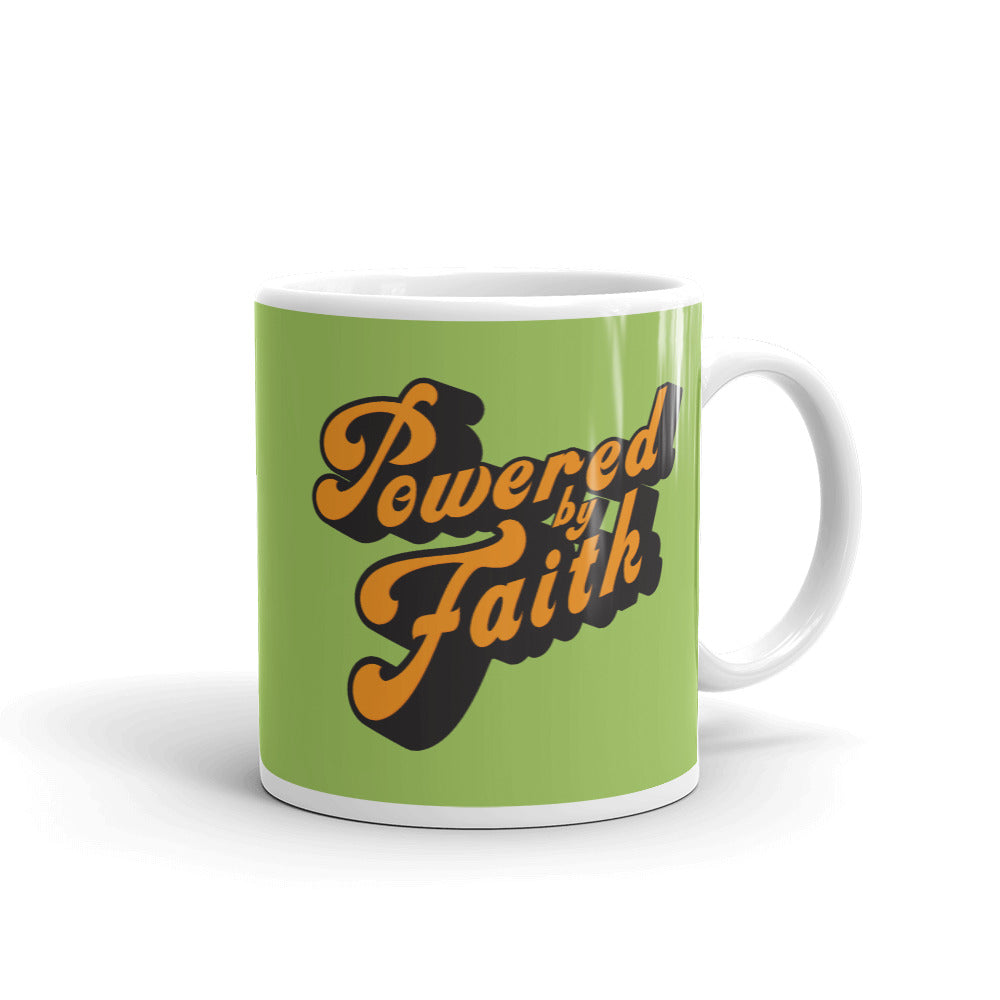 Groovy Powered by Faith Mug